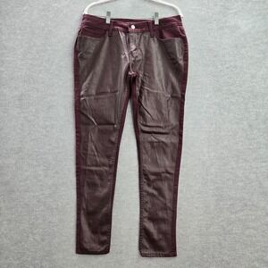 Levi's 535 Women Jeans 31 Red Super Skinny Pockets Mid Rise 28 in Inseam READ